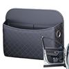 Multifunctional Car Diamond Grid Storage Box Car Seat Pocket Organizer Adhesive PU Leather Box Mobile Phone Interior Storage Box