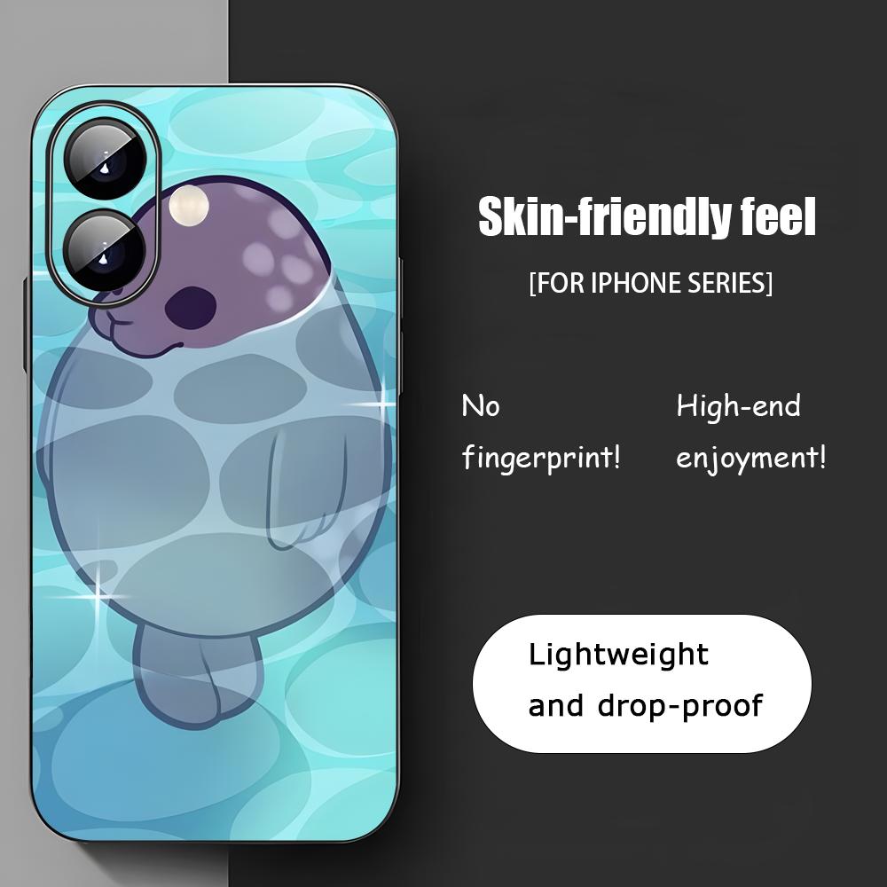 Popular Seal Design Fashion Phone Case For iPhone 17 16 15 14 13 12 11 X XR XS 8 Plus Mini Pro Max Soft Black Shockproof Cover