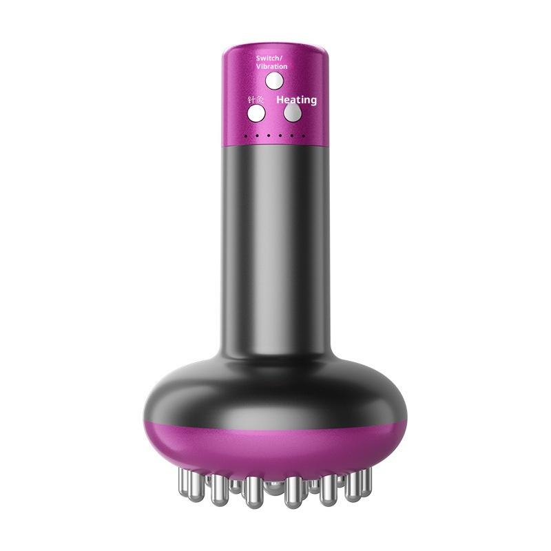 Handheld Electric Lymphatic Drainage Machine Meridian Body Abdominal Massage Brush With Adjustable Guasha Hot Compress