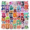 50 Anime Horns Demon Girl Stickers Two-Dimensional Fantasy Characters Hand Account Material Decorative Stickers