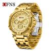 Oufanni Shi Men's Multifunctional Chronograph: Waterproof Quartz Watch with Luminous Strap & Calendar