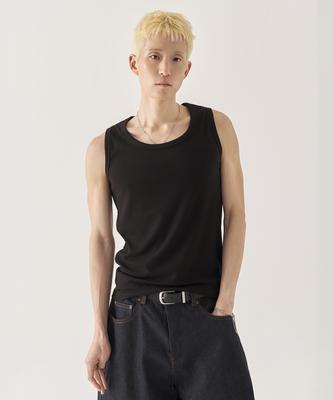 KIIMUIR Ribbed Sleeveless_Black