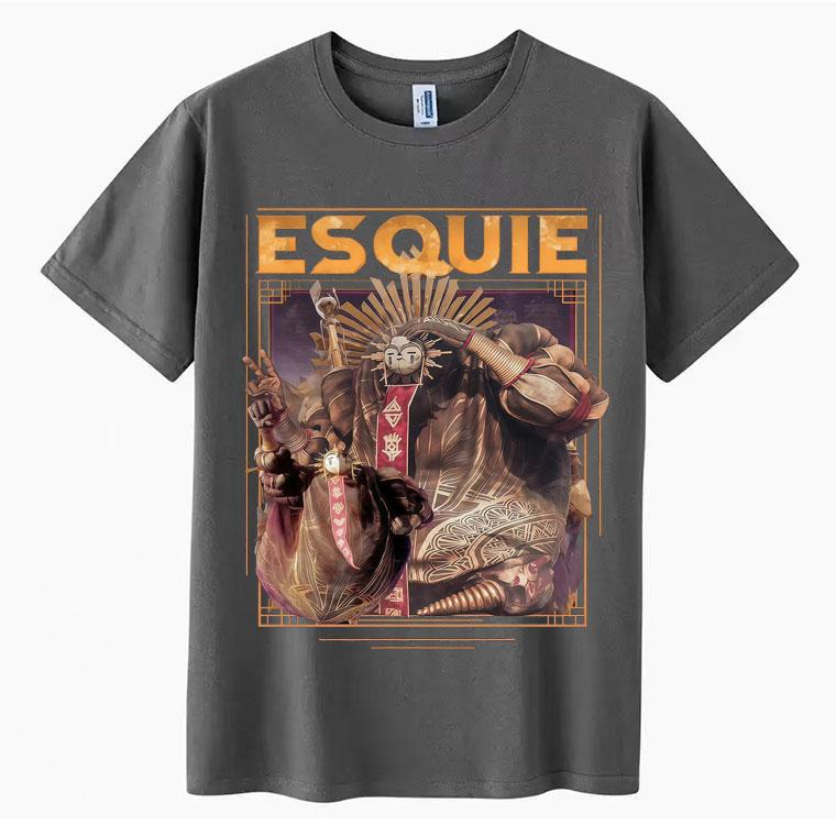 Esquiu Clair Obscur Expedition 33 Aesthetic Tee Shirt Novelty Cotton Oversized T Shirts Harajuku High Quality TShirts Teenagers