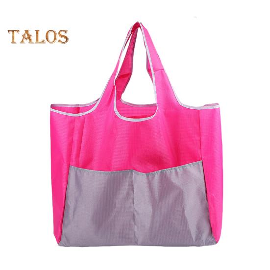 Πτυσσόμενη τσάντα αγορών Επαναχρησιμοποιήσιμη τσάντα ταξιδιού παντοπωλείου Ενισχυμένη ραφή, ανθεκτικές λαβές Τσάντα ώμου μεγάλης χωρητικότητας