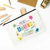 Merci Atsem Printed Makeup Bag Travel Neceser Toiletries Storage Pouch Pencil Bags Graduate Gift for Atsem Teacher's Day Present