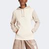 Adidas Originals Neutral Court Patchwork Logo Hoodie Women Hoodie Beige IS5244