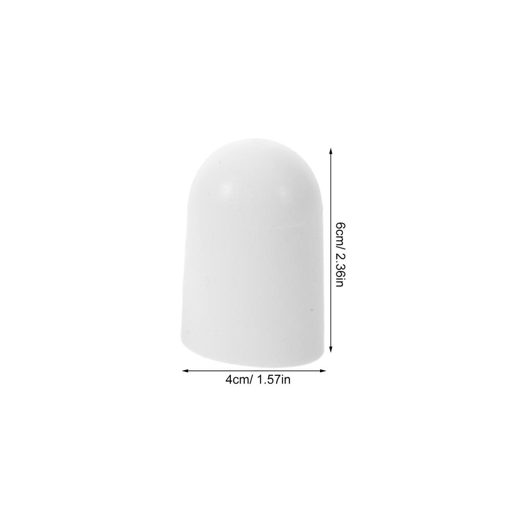 4 Stück Runde Taschenlampen-Diffusorkappe Hohe Lichtdurchlässigkeit Silikon Blendfreier Lichtschutz 39-43 mm für LED-Taschenlampe Campingzelt