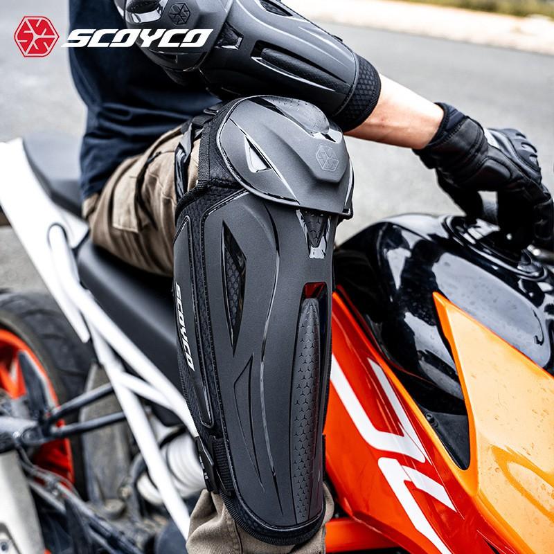 SCOYCO Motorcycle CE Level 2 Elbow Knee Pads Set Safety Gear Adult Motorbike Protective Equipment