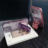 iPhone 17 Rhinestone Gradient Case with Diamond Rabbit Stand for Apple 16 Pro Max - Glitter Shockproof Case for iPhone 15