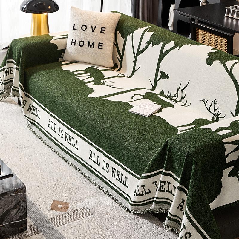 

Одеяло для дивана с геометрическим принтом, синель, пылезащитный коврик для дивана, против царапин, для гостиной, универсальный защитный чехол для мебели 180x130cm