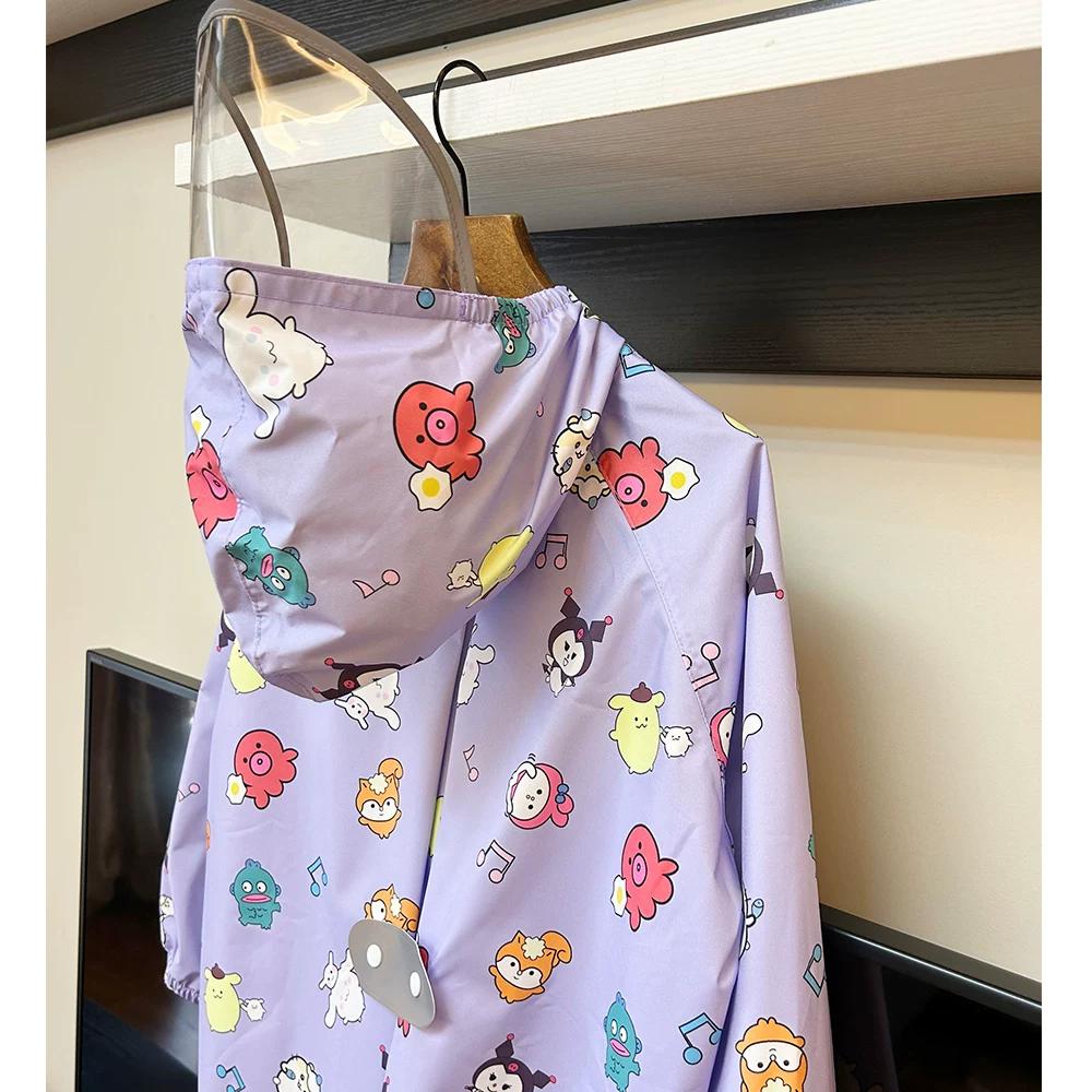 High-Quality 2026 New Cartoon Children's Raincoat, Quick-Drying, Breathable, Waterproof, Suitable for Kindergarten Boys and Girls, with Backpack Space