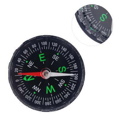 Professional Survival for Outdoor Camping Button Portable Hiking Black 4.3cm Diameter