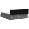 Storage Bed with Mattress Dark Grey 140 x 200 cm Velvet