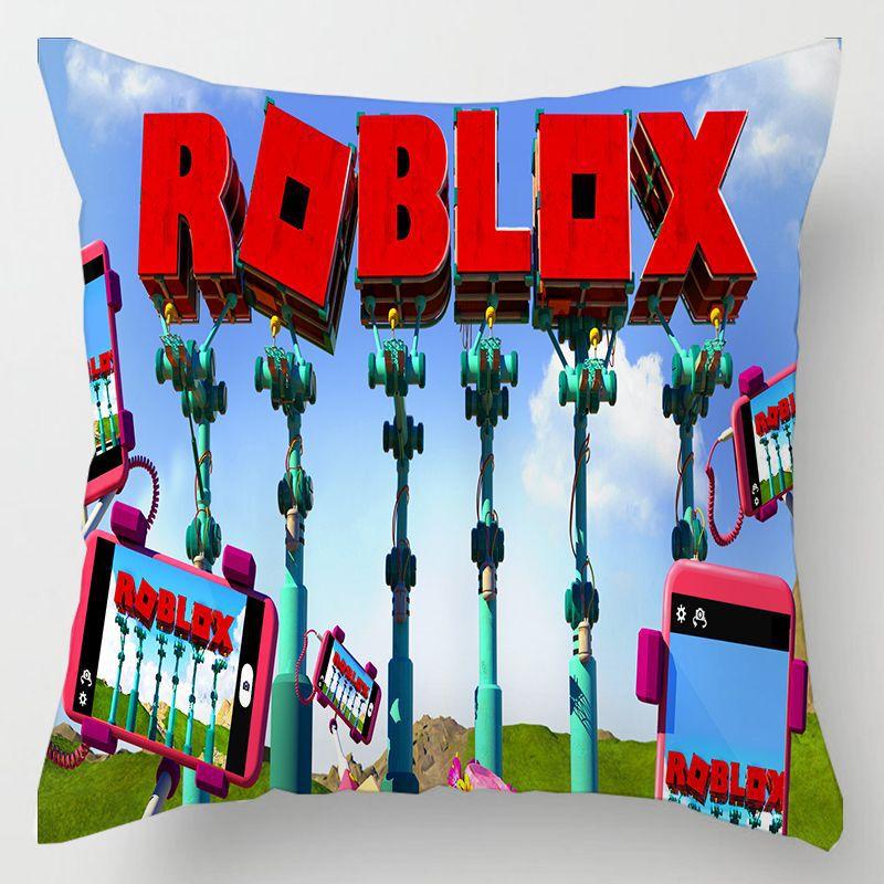 Game Roblox Cushion Pillow Hugging Pillow Case Roblox Anime Game Character Cartoon Printing Waist Pillow Cover Birthday Gifts