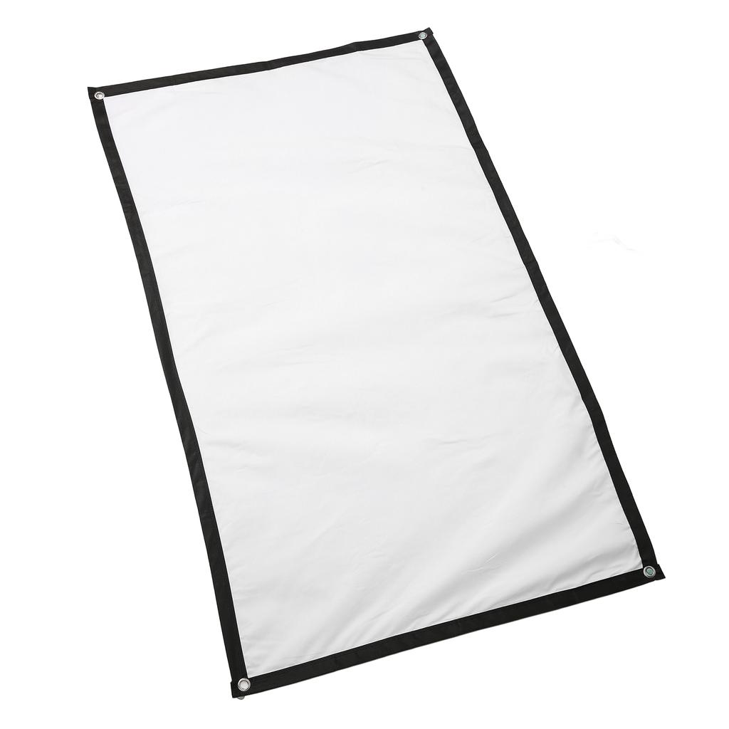 Vetítővászon 60 hüvelyk HD Nagy Sűrűségű Vetítő Filmvászon 4 Akasztóval Beltéri Kültéri