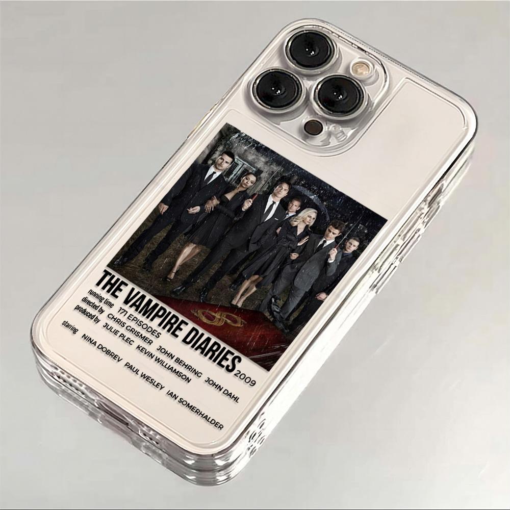 

The Vampire Diaries Damon Phone Case For iPhone 17 16 15 11 12 14 13 Pro Max Mini X XS XR 7 Plus 16E Air Shockproof Cover Fundas iPhone 12