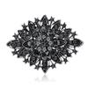 Rhinestone Bridals Brooch for Women Unisex Retro Crystal Pins Banquets Party Backpacks Gift Jewelry Accessories