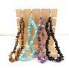 Colorful Natural Crystal Beaded Fairy Stone Phone Wrist Lanyard & Bag Pendant