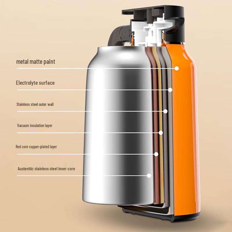 Shangheng 2L 304 Stainless Steel Vacuum Flask with Wood Grain Handle