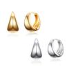 Tandy Silver 925 Bold Teardrop One-Touch Earrings Tde306 Choose 1 Of 2