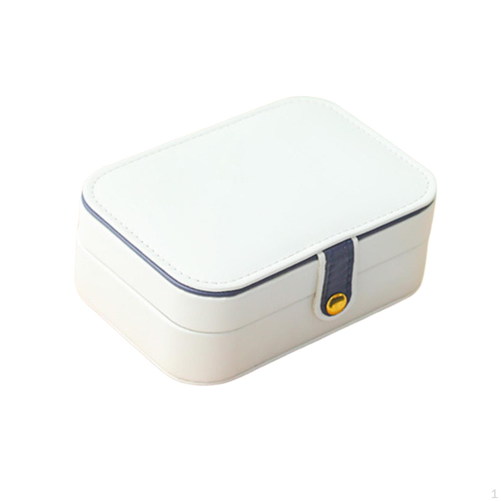 

Jewelry Box Travel Essentials Accessories, High Capacity, , Modern, Case for Girls S белый