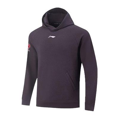 Li Ning CBA Series Simple Print Comfortable Versatile Sports Casual Long Sleeve Hoodie Unisex Hoodies AWDVF69-3