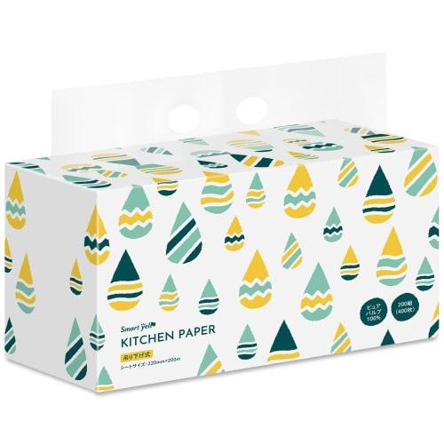 IRIS PLAZA Kitchen Paper, 200 Sheets