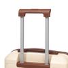 14"/19" 2-Piece ABS Spinner Suitcase Set with Combination Lock & 14" Cosmetic Bag (Beige)