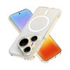 Applicable to Huawei Pura 90 2-in-1 Transparent Magnetic Suction Huawei Mate80 5G Bayer Anti-Yellow TPU + PC Set Beer