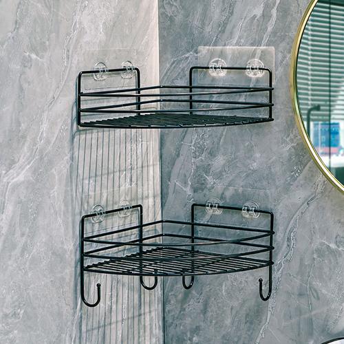 Golden Bathroom Triangle Storage Rack Corner Wall Mounted Washbasin Bathroom Storage Rack Bathroom Accessories Corner Shelf