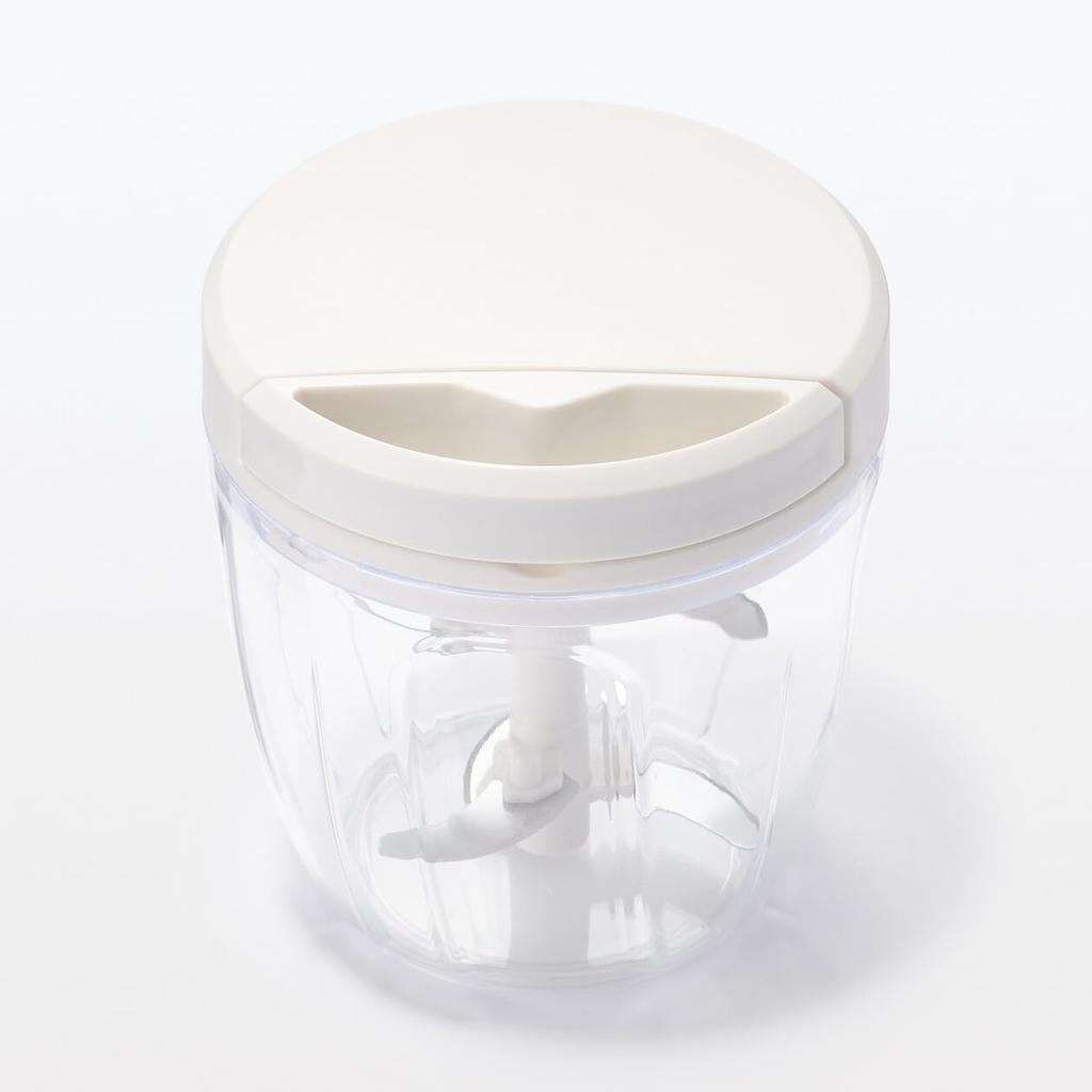 MUJI Mincer Stainless White Chopper, 900mL, 44131282, Plastic, Steel,