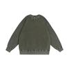 Vintage Batik Rundhals Oversized Sweatshirt - 350g Retro Gewaschen Locker Gestrickt