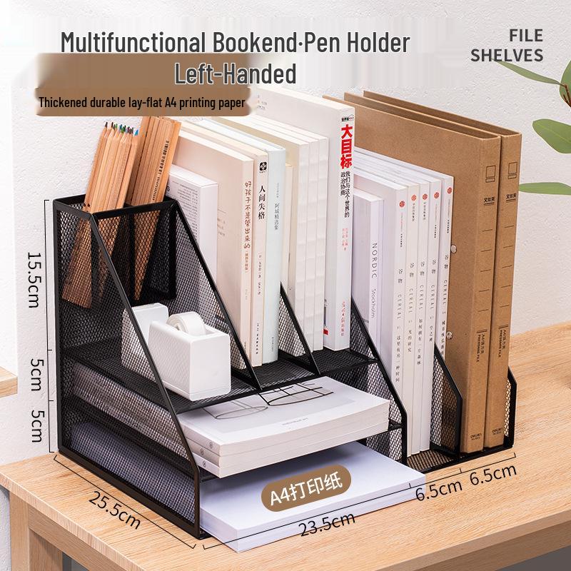 

Багатошаровий вертикальний настільний органайзер для файлів та стелаж для зберігання