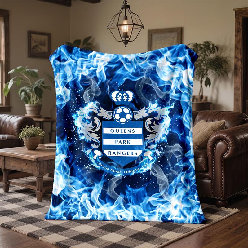 Queens Park Rangers Football Print Flannel Blanket Soft Warm Sofa Bed Throw Blanket For Home Office Bedroom