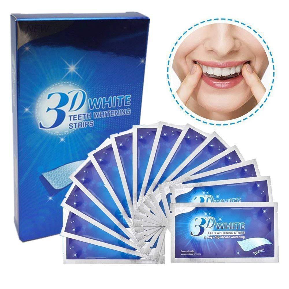Autocollants 3D pour dents blanches: Blanchiment des dents et élimination des taches pour un sourire magnifique et éclatant.