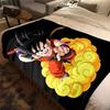 1pz Coperta in Flanella con Stampa Son Goku, Alta Qualità per Tutte le Stagioni, Decorazione per la Casa, Calore e Comfort, Perfetta per Regali di Natale