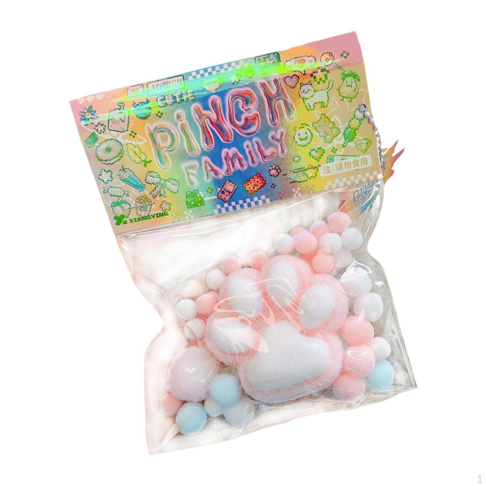 Мягкая игрушка «Кошачья лапка» Новинка для вечеринок Небьющаяся Милая Форма Фиджет синий — фото 14