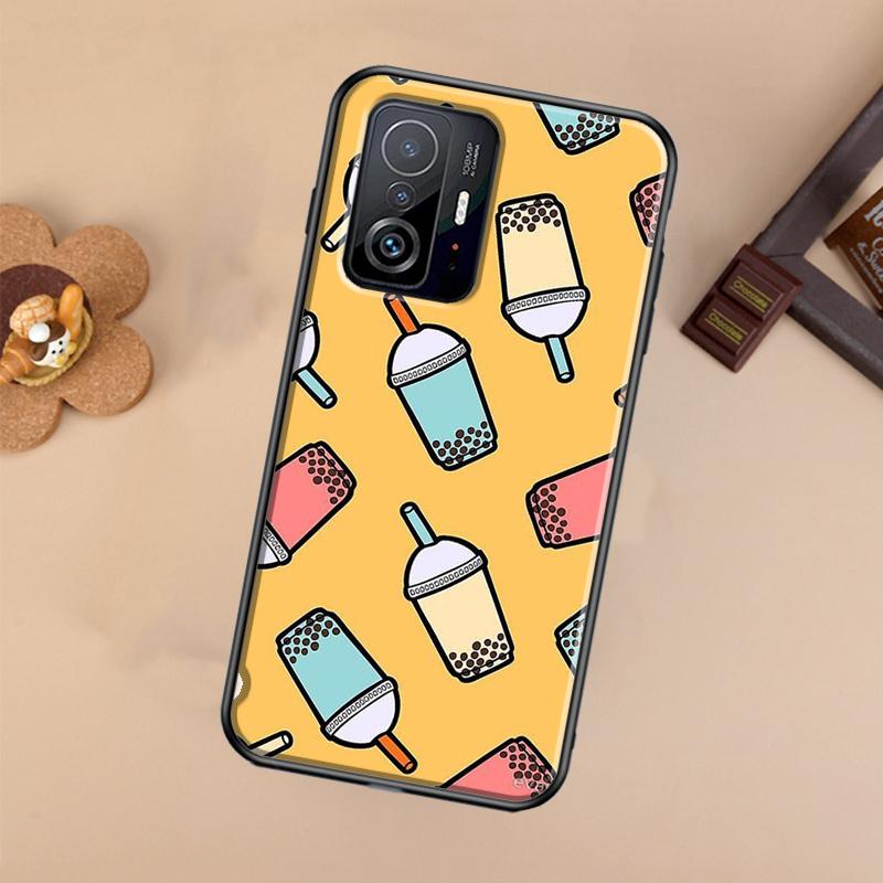 Boba Milk Tea Case For Xiaomi POCO X7 Pro X3 X5 X6 F3 F5 F6 M6 Pro 11T 12T 13T 14T Pro 13 14 Ultra Cover