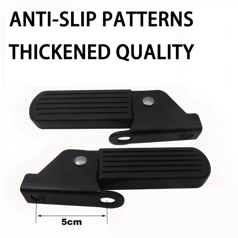 Foldable Electric Bike Pedals Space Saving Electric Moped Front Pedals For Electric Bike Accessories Easy Installation