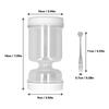 Pickle Jar Wet Dry Separation Transparent Plastic Pickle Separator Container with Filter Exhaust Vent and 2 Forks