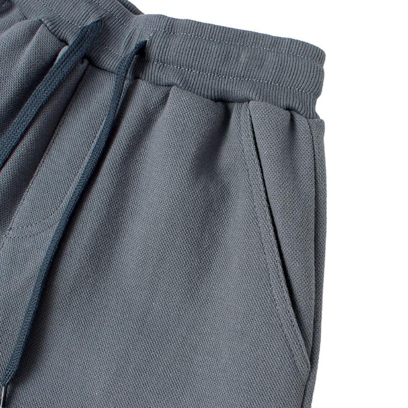 Dětské chlapecké ležérní tepláky jednobarevné volné sportovní kalhoty se stahovací šňůrkou