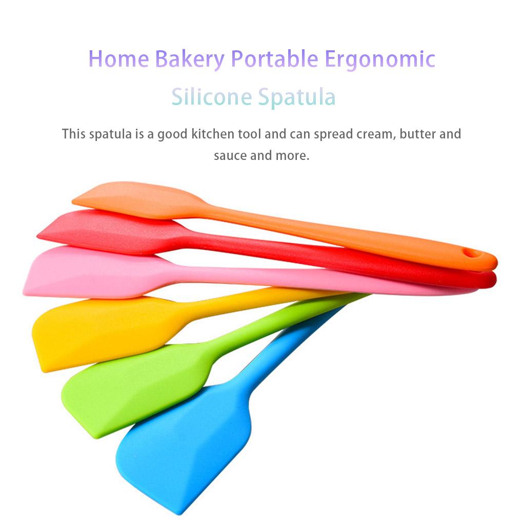 Household Bakery Ergonomic Silicone Spatula Multifunctional Cake Cream Butter Scraper Icing Spreader Baking Tools