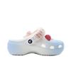 Crocs Classic Platform Clog Blue Emperor Foam Campus Style EVA Fashionable and Comfortable Hole Shoes Unisex Blue
