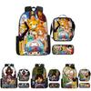 One Piece Piece Anime School Backpack With Air Cushion Straps And Durable Material For Children