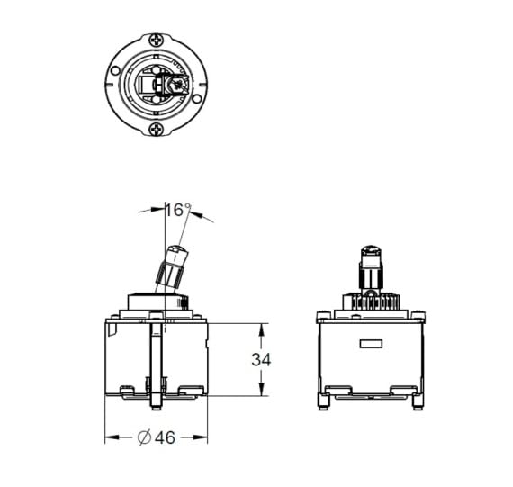 46048000 GROHE Ceramic Cartridge (GROHE Internet Japan Authorized Distributor)