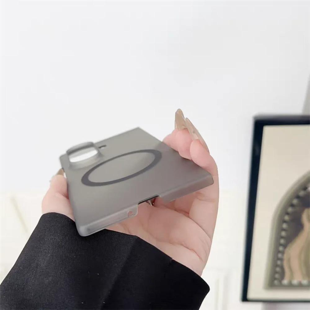 Transparent Ultra Thin Magnetic Phone Case for Samsung Galaxy Z Fold 7 6 5 4 3 for Magsafe Wireless Charge Protect Cover Funda