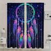 2pcs Classic Style Polyester Dreamcatcher Blackout Curtains   with Grommets   for Bedroom & Living Room