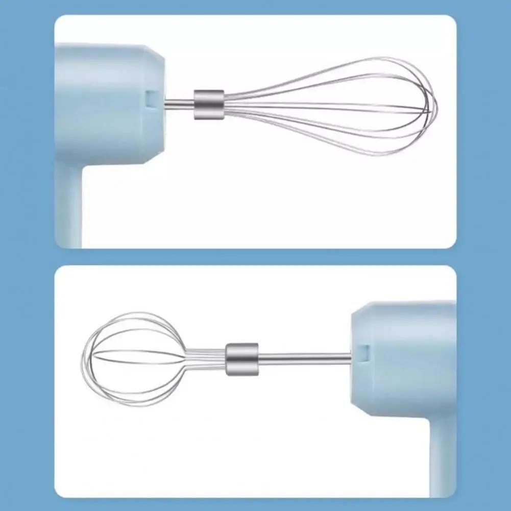 USB Rechargeable Detachable 3 Speeds Modes Cream Mixing Whipping Cake Baking Essentials Handheld Egg Beater Electric Mixer 20W