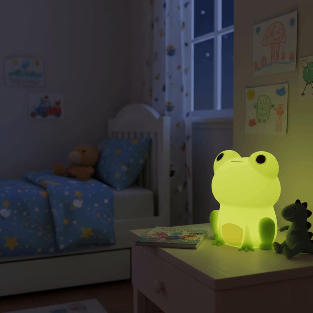 Dimmable Frog Night Light Soft Silicone Animal Night Light Bedside Lamp Children Room