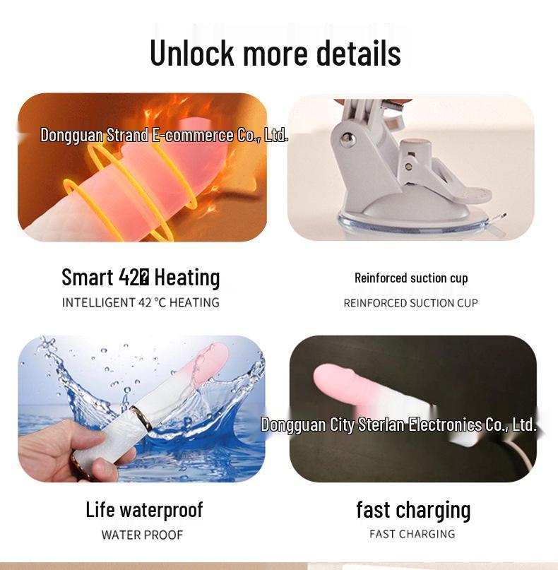 Women's Fully Automatic Telescopic Vibrating Masturbator with App & Remote Control